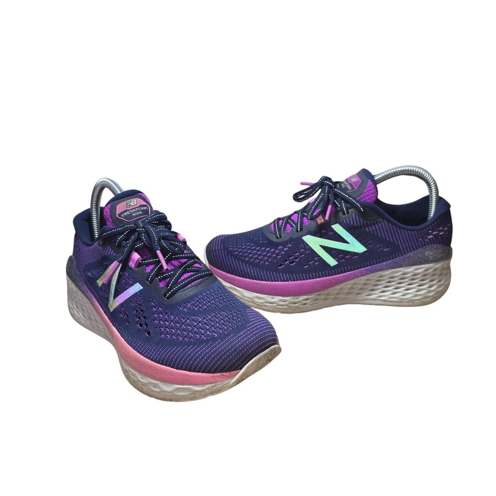 New Balance Fresh Foam More Shoes Women 7 Purple Pink Running Sneakers WMORVP
